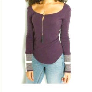 Free People We The Free thermal shirt, purple